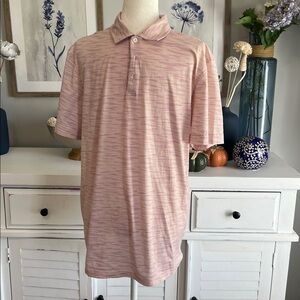 Bugatchi Pink Golf Polo, Size L